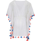 White Sherbet Tassel Cover Up