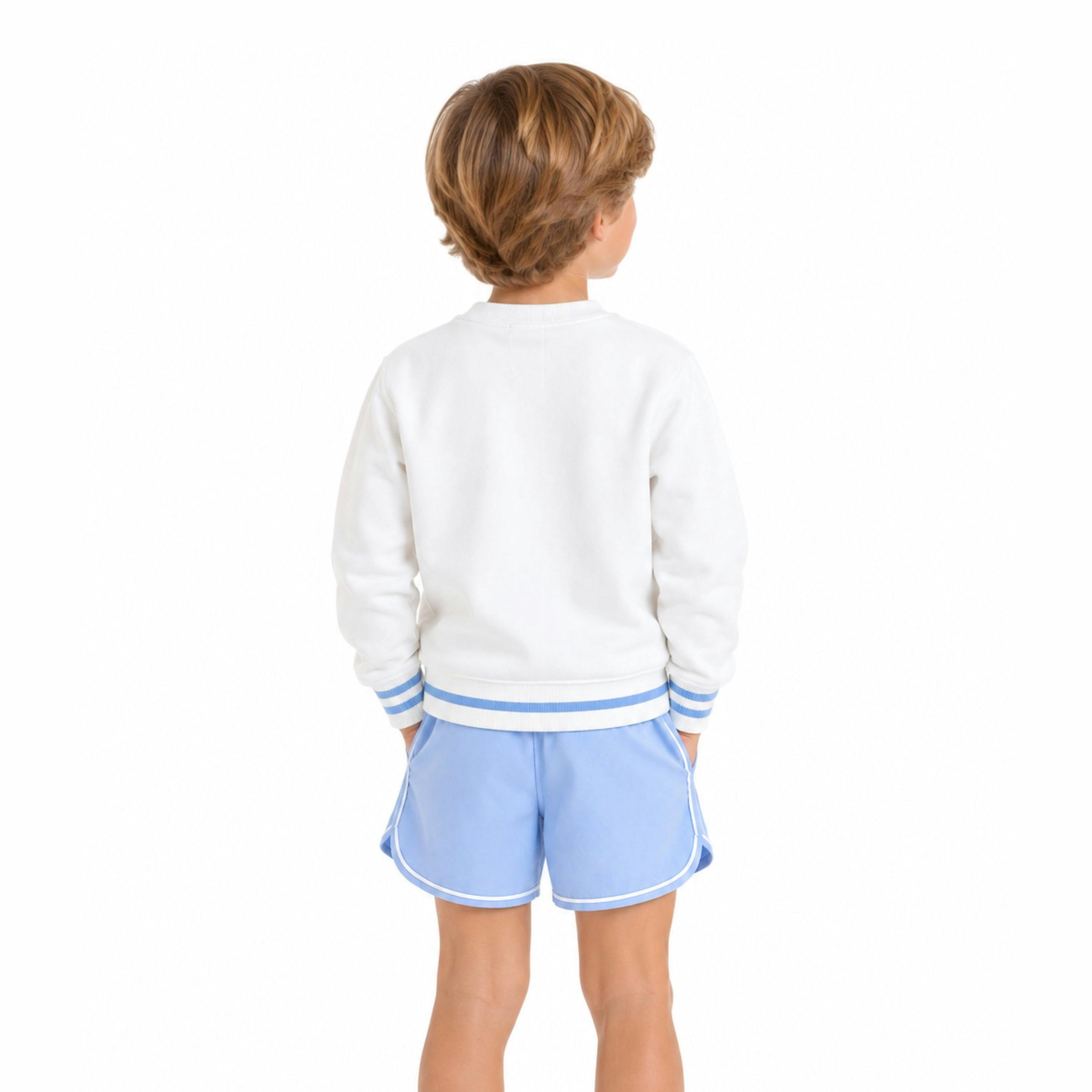 White Tennis Signature Crew Sweatshirt
