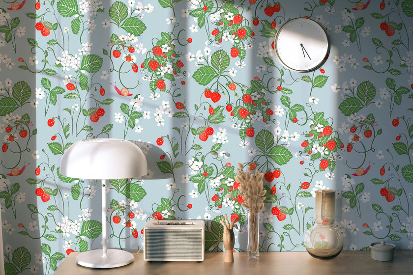 Wallpaper STRAWBERRY FIELDS FOREVER color Ciel