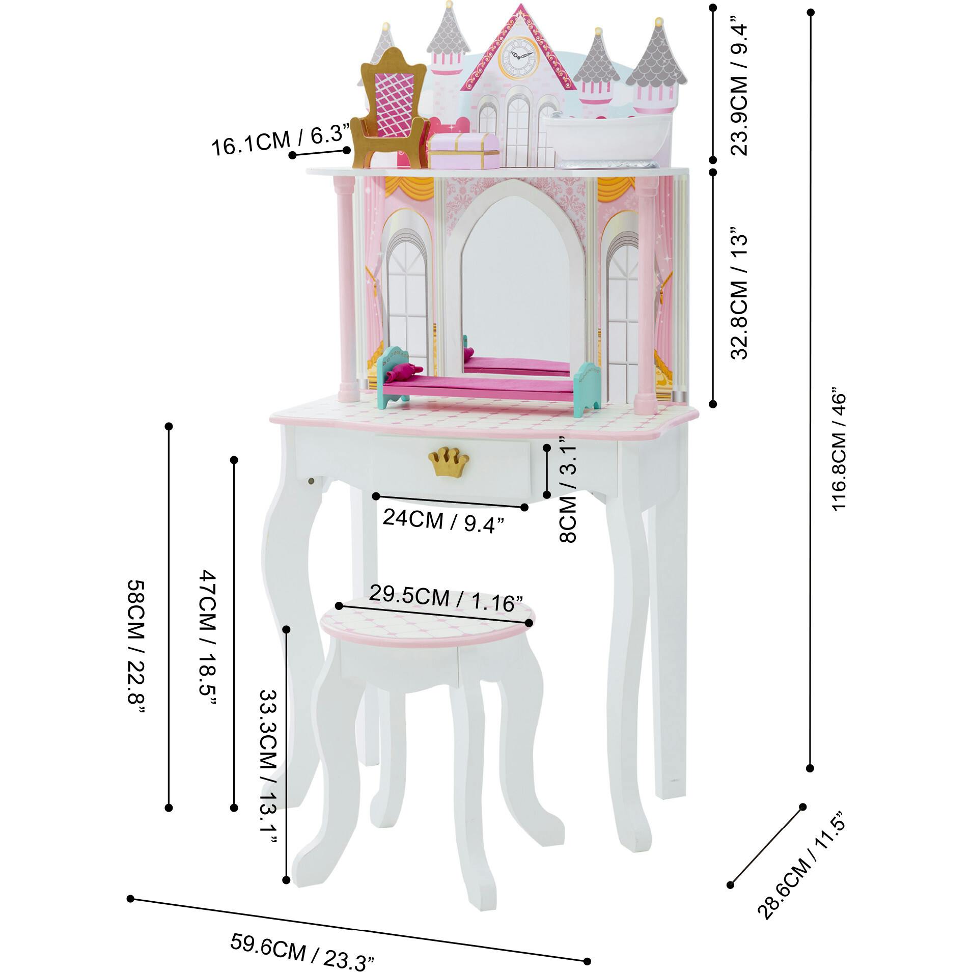 Dreamland Castle Play Vanity Set