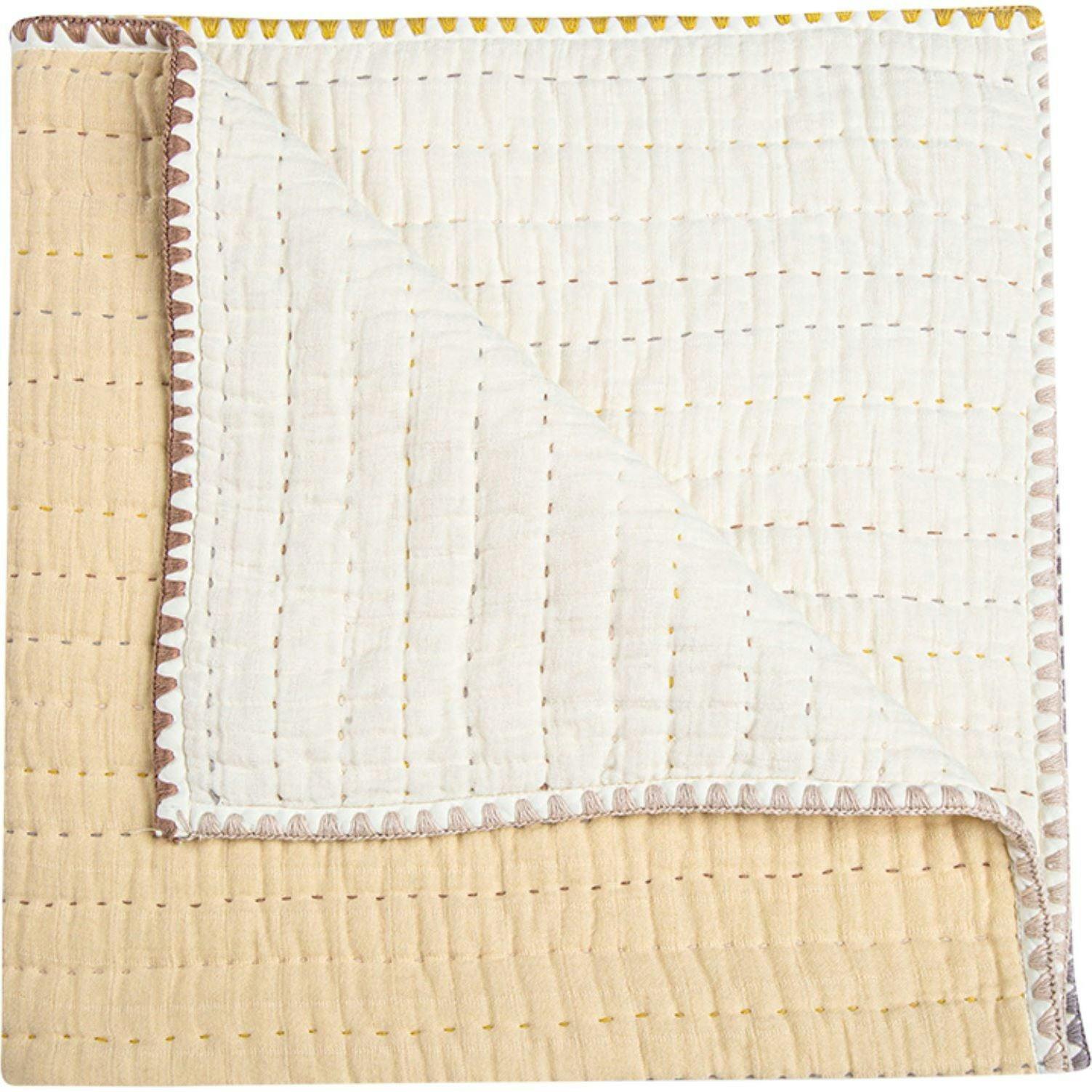 Kendi Beige Baby Quilt