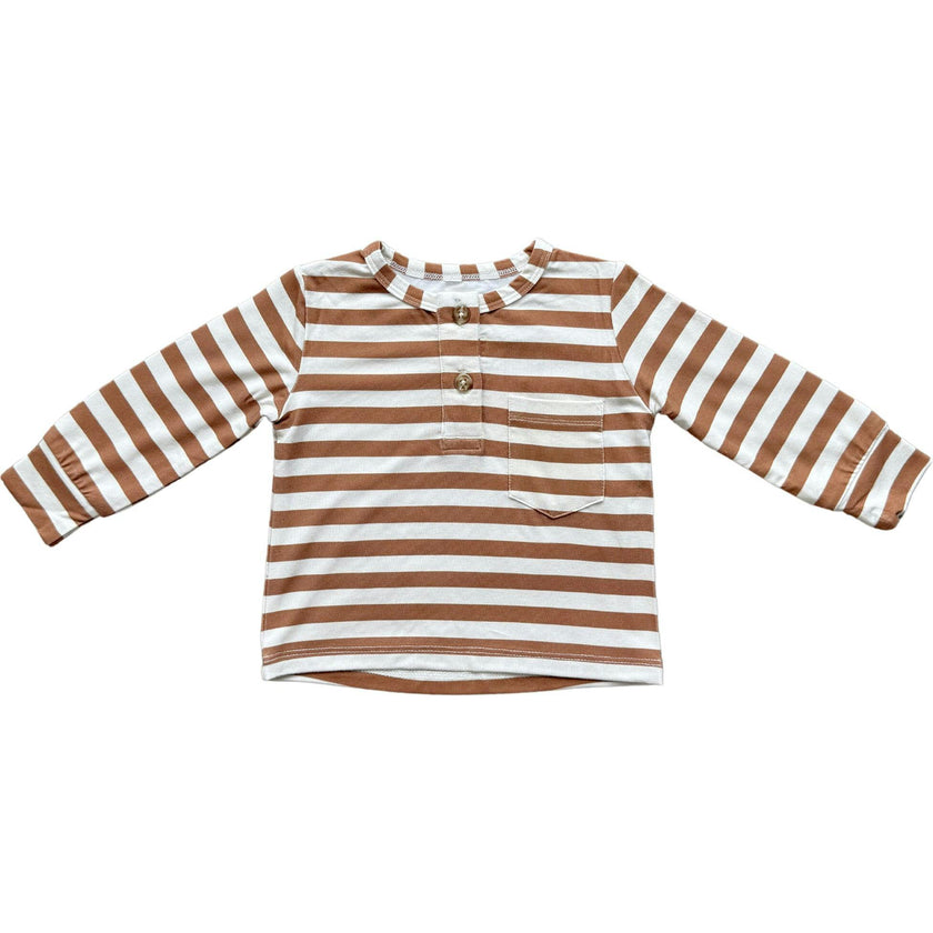 Boy's Long Sleeve Henley Shirt