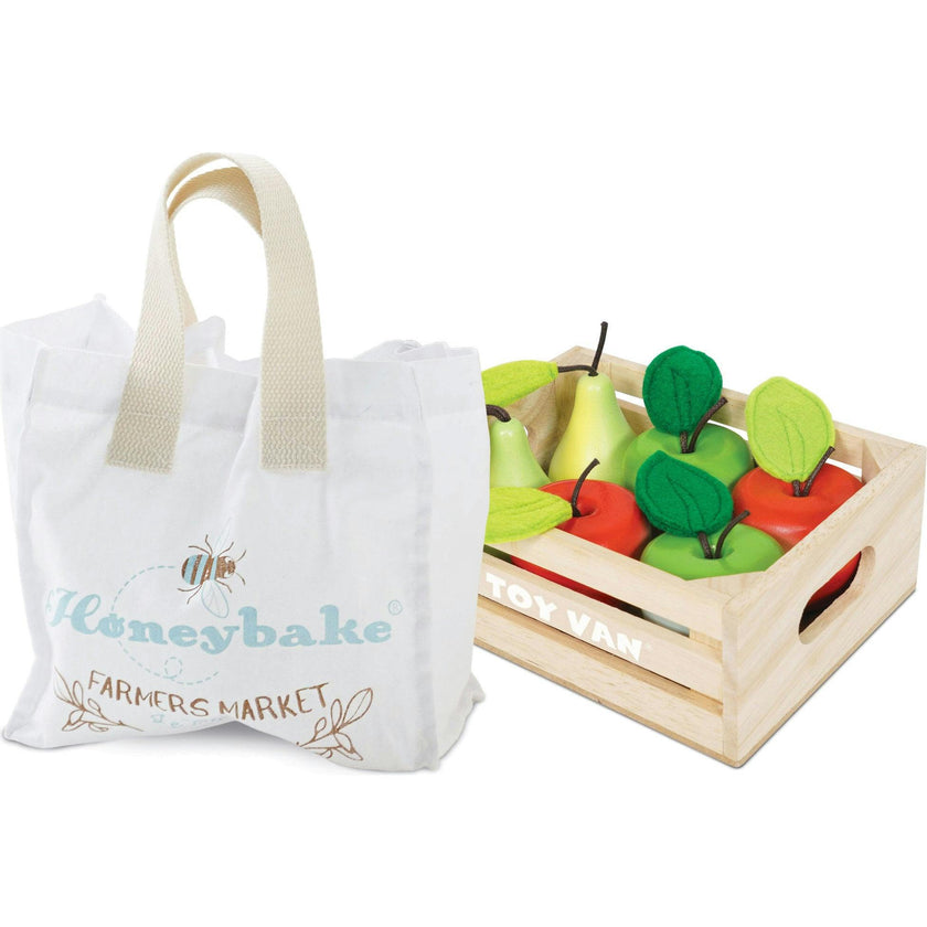Wooden Market Stall & Fruit Play Food Crate