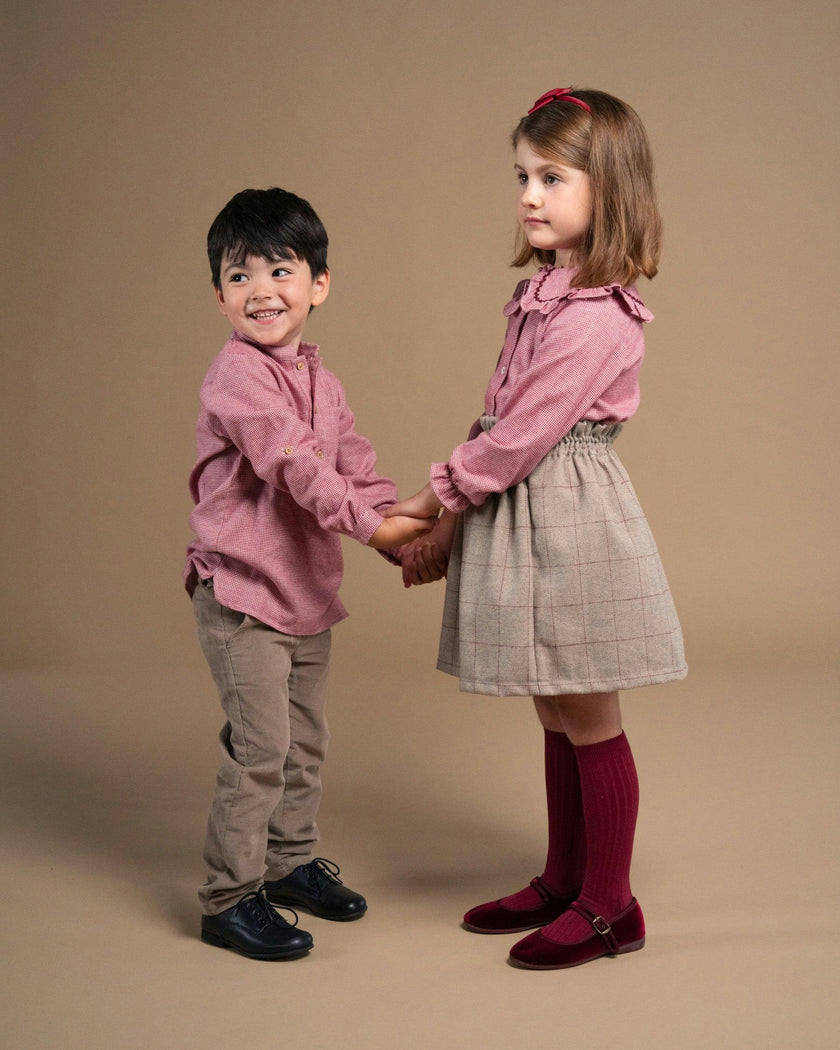 Pereprine Shirt Burgundy Vichy