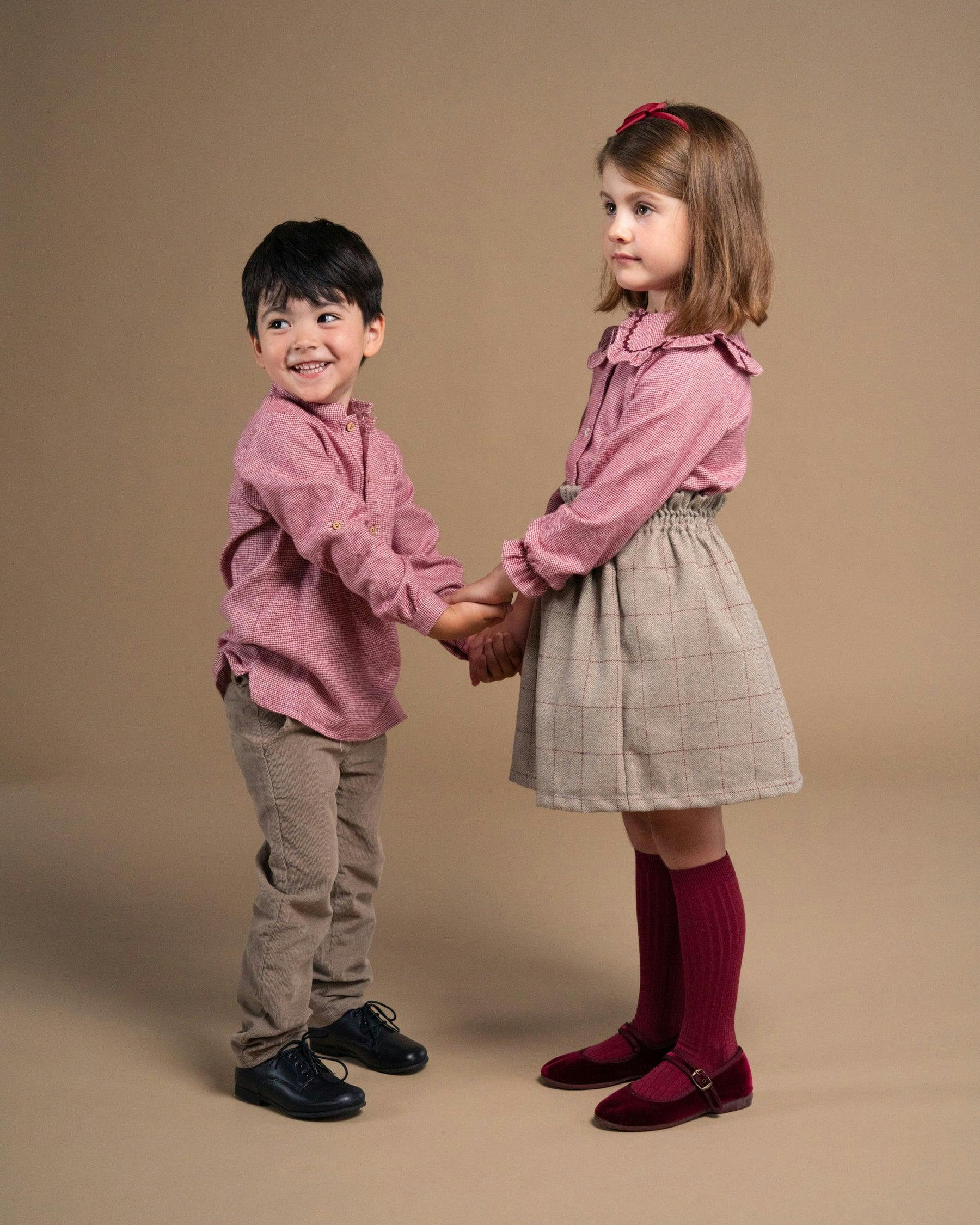 Pereprine Shirt Burgundy Vichy