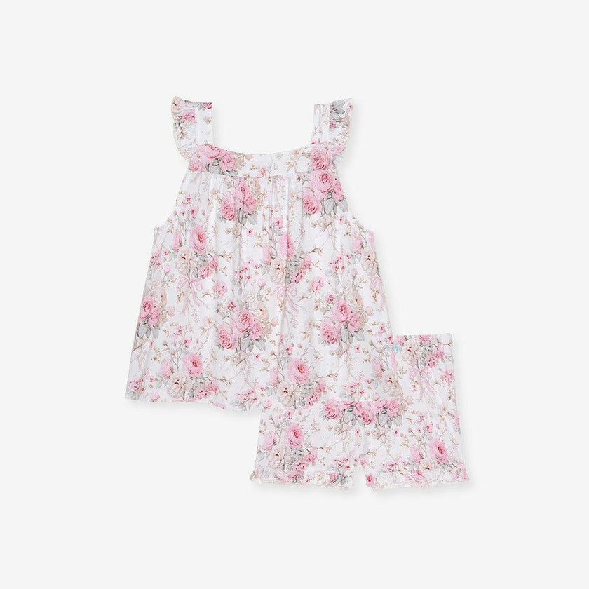Roberta Ruffled Tank Short Set