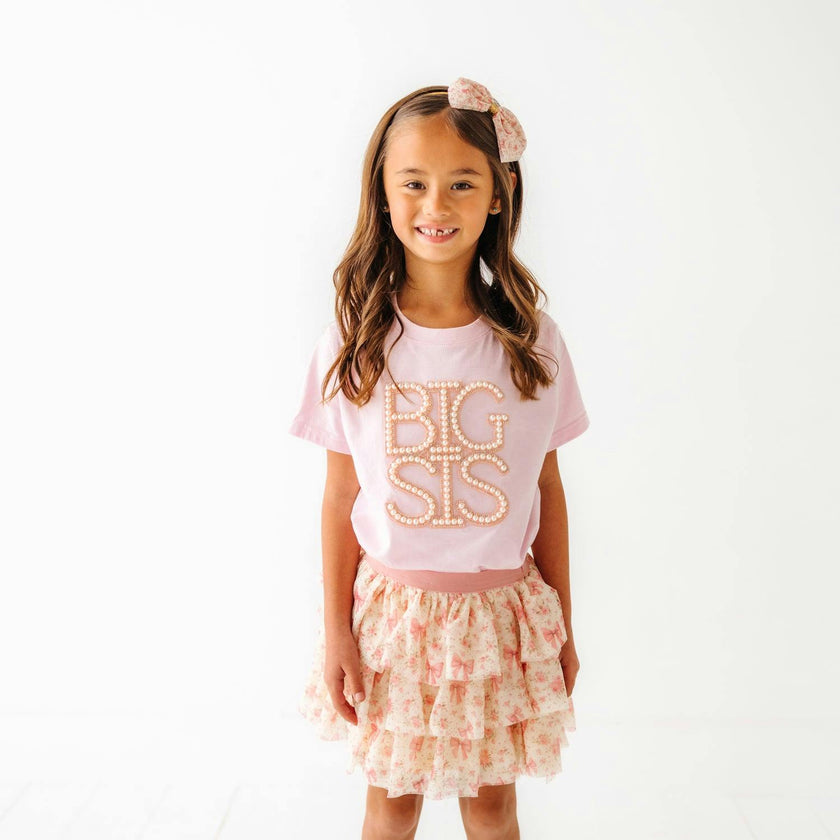 Ditsy Floral Tulle Bow Headband