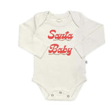 long sleeve graphic bodysuit | Santa Baby