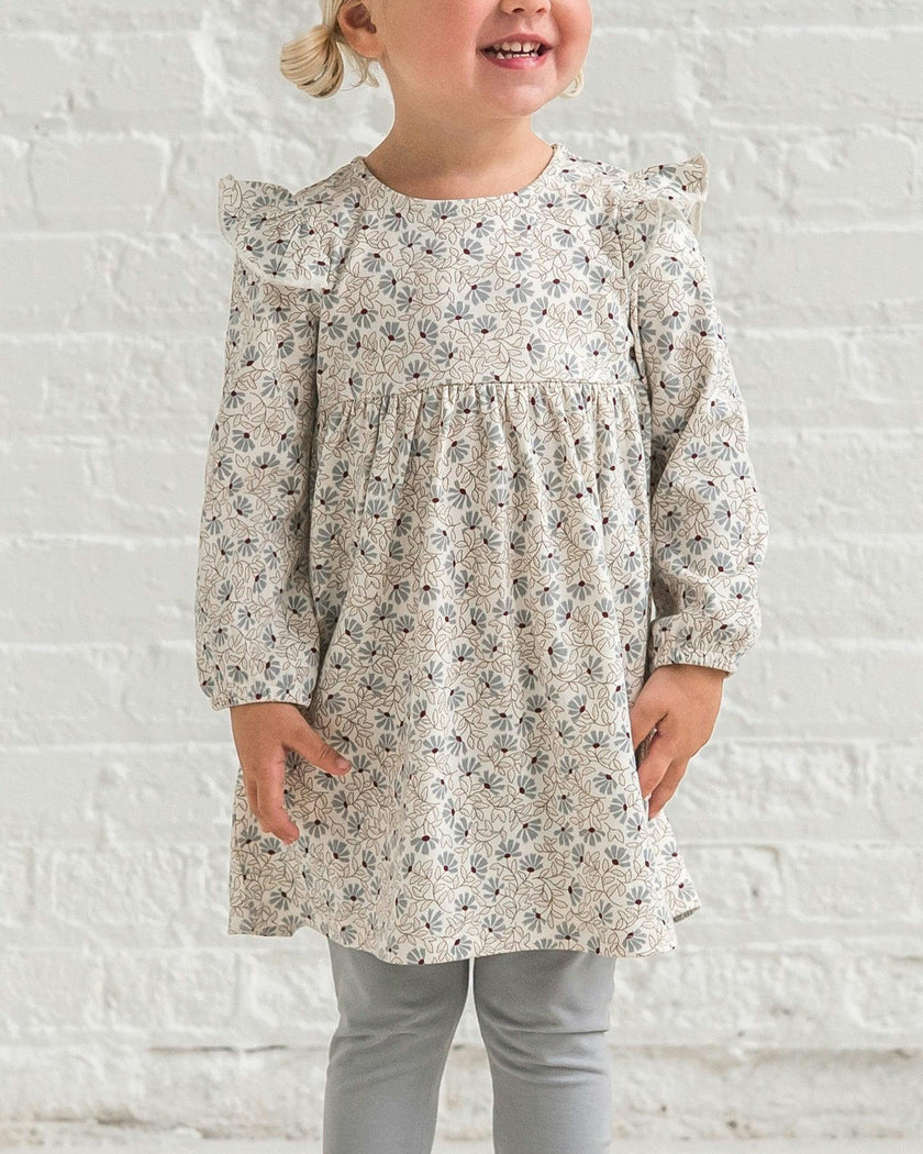 Mika Armhole Ruffle Long Sleeve Dress