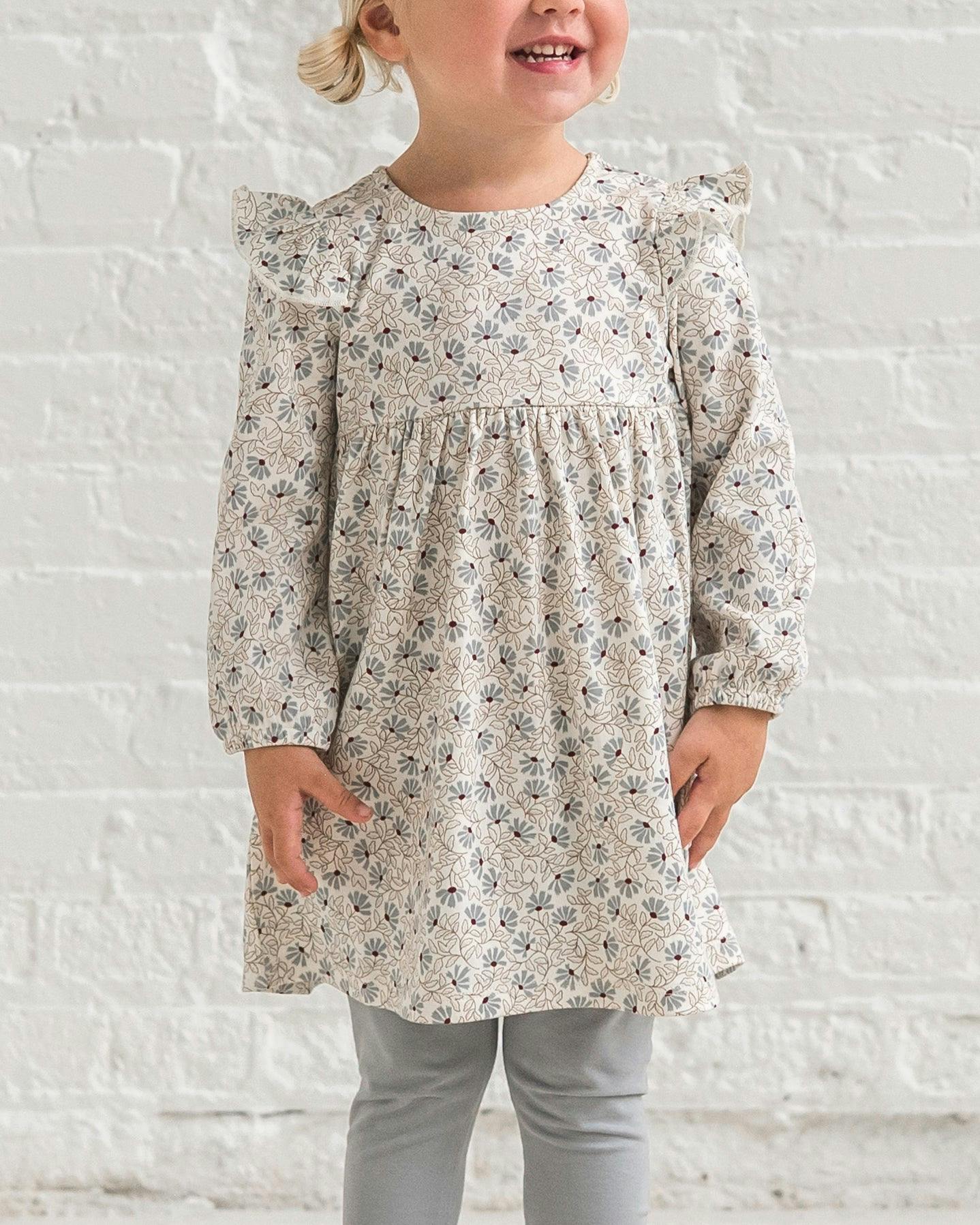Mika Armhole Ruffle Long Sleeve Dress
