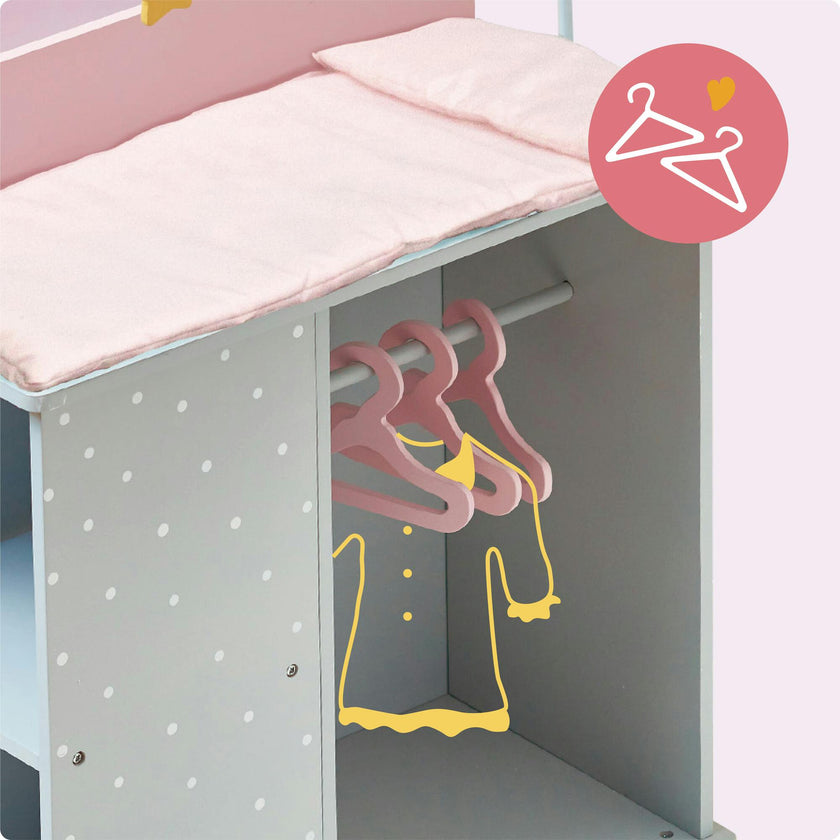 Olivia's Little World Wooden Doll Changing Station