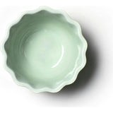Speckled Ears Ruffle Appetizer Bowl Sage
