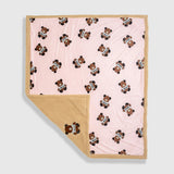 Cozy Switch Blanket – Reversible Sherpa & Mink Fleece Blanket with Embroidered Appliqué, Teddy Bears