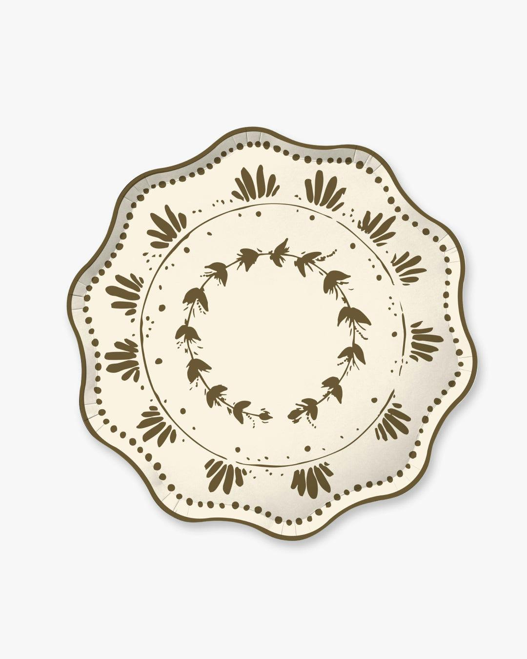 Plume Dinner Plate Set in Cypress
