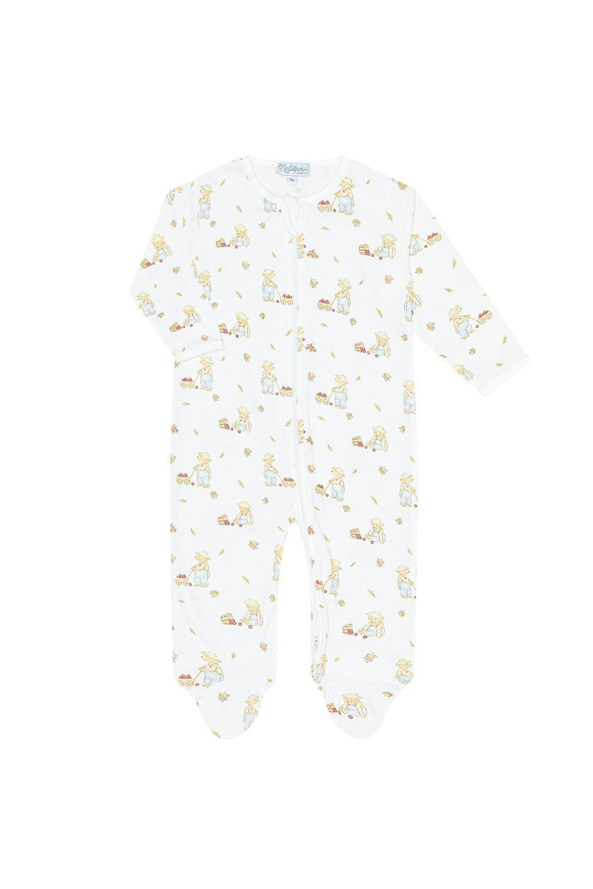 Harvest Time Zipper Footie