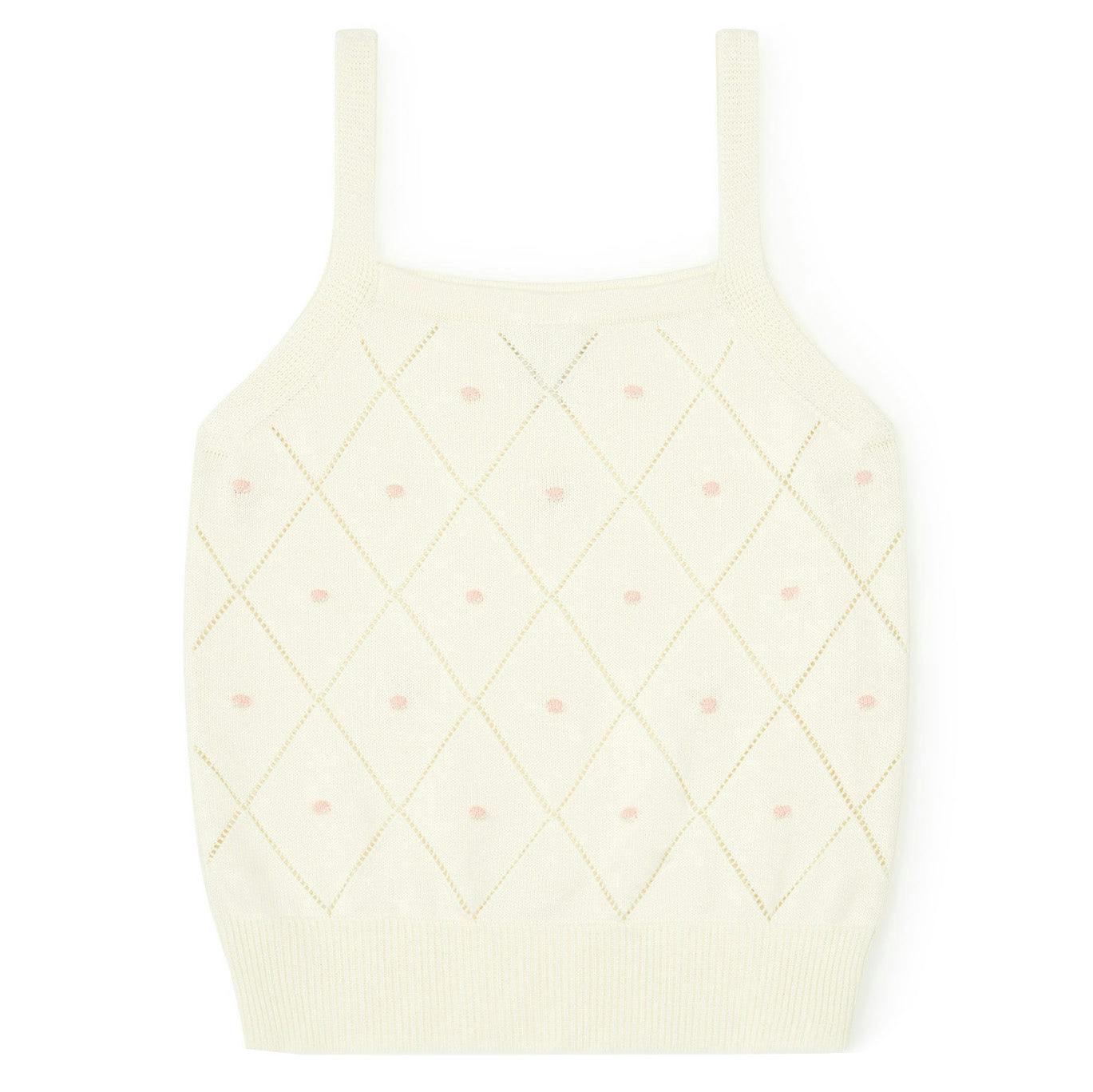 BONTON Tiny Flowers Lilli Knit Tank Top