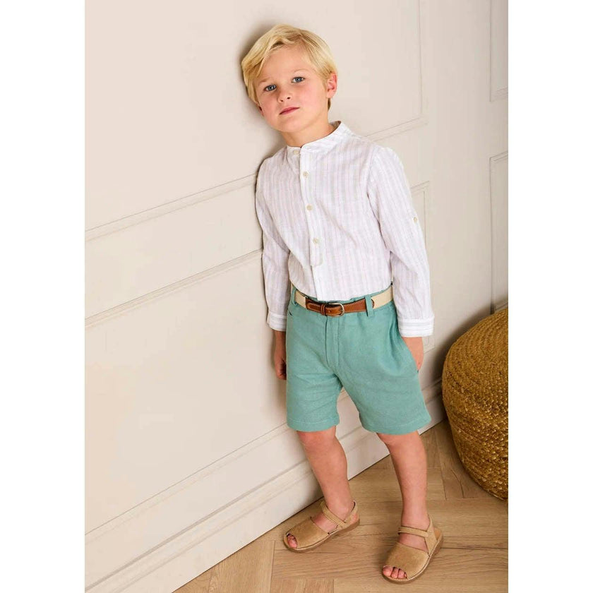 Plain Shorts in Sage Green (4- 10yrs)