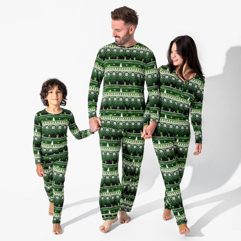 Minecraft: Creeper Holiday Bamboo Men's Pajama Set
