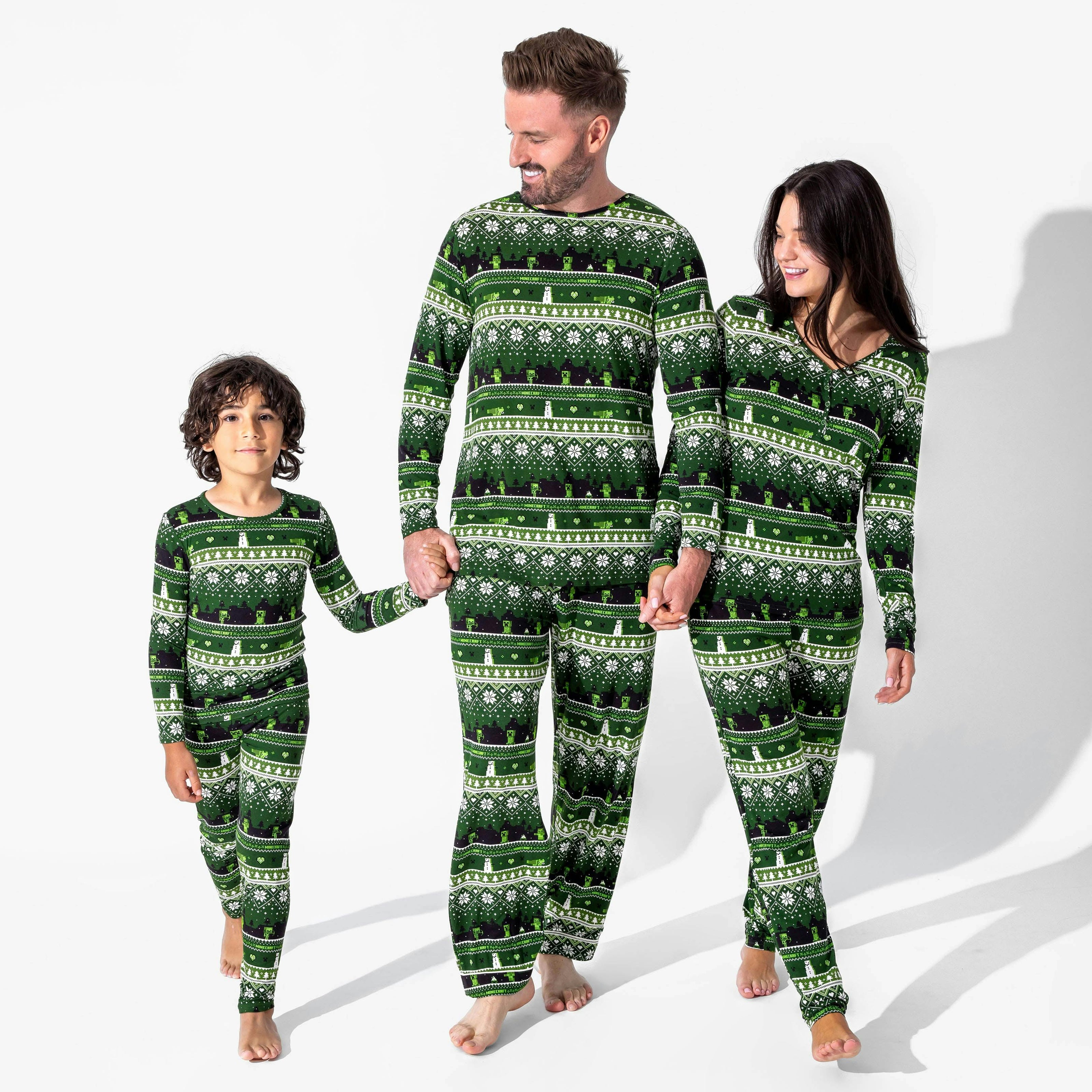 Minecraft Creeper Holiday Bamboo Men's Pajama Set
