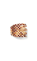 Mini Claw in Tortoise Checker