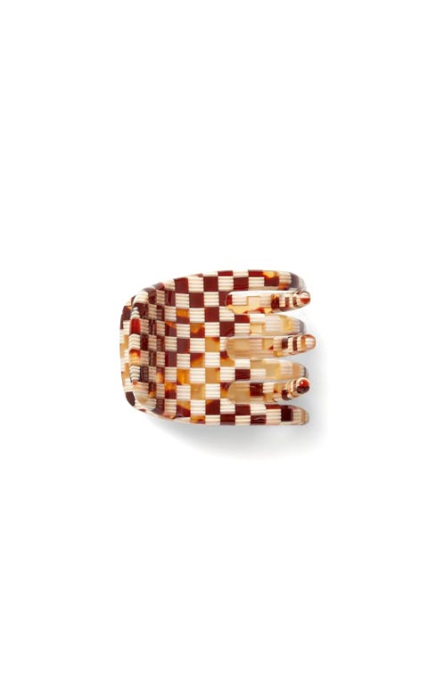 Mini Claw in Tortoise Checker