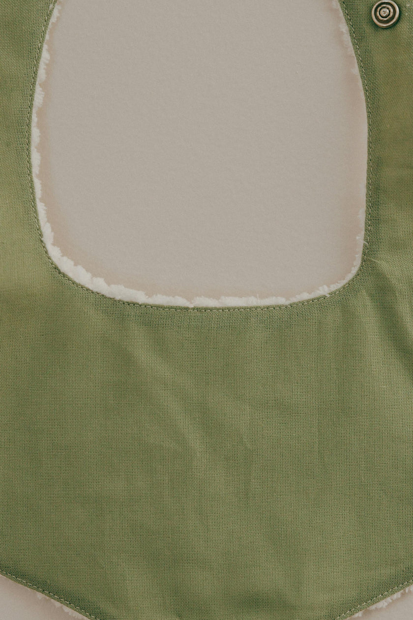 Soothe & Snap Pacifier Bib- Olive Grove