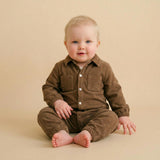 Organic Corduroy Jumpsuit - Brown