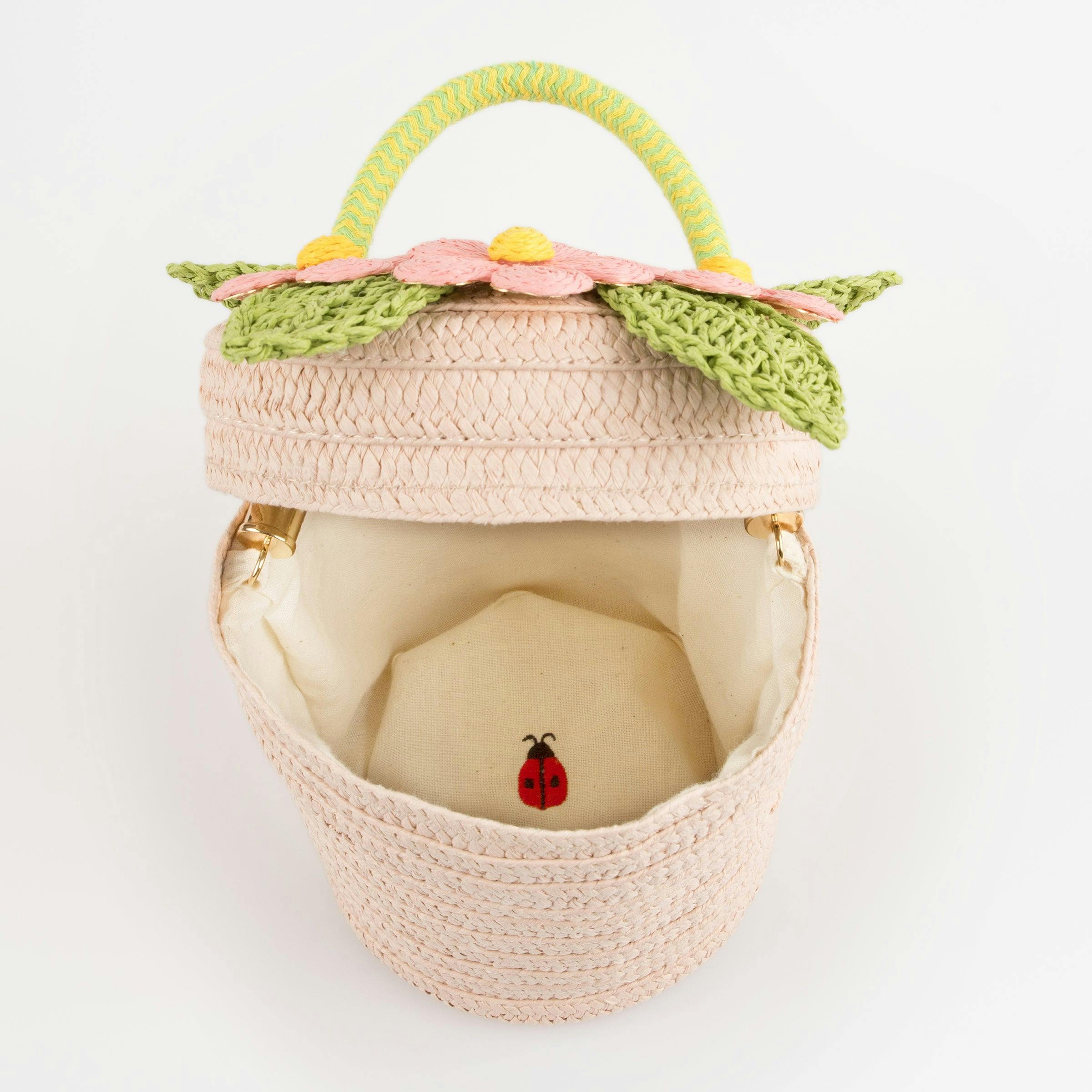 Flower Pot Basket Bag