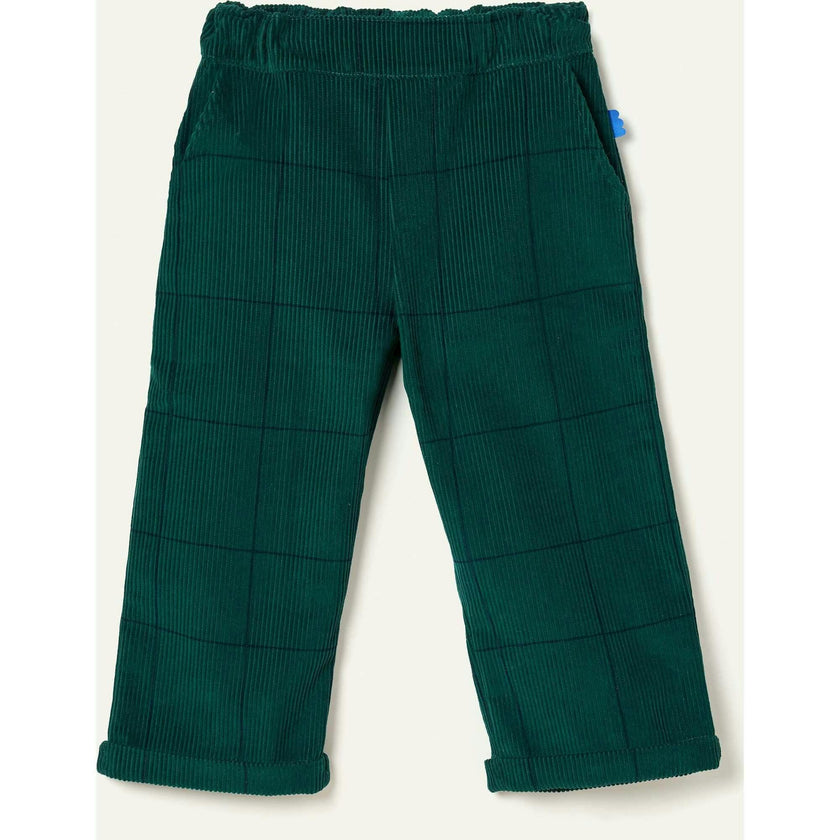 Recycled Cotton Evergreen Grid Corduroy Pant
