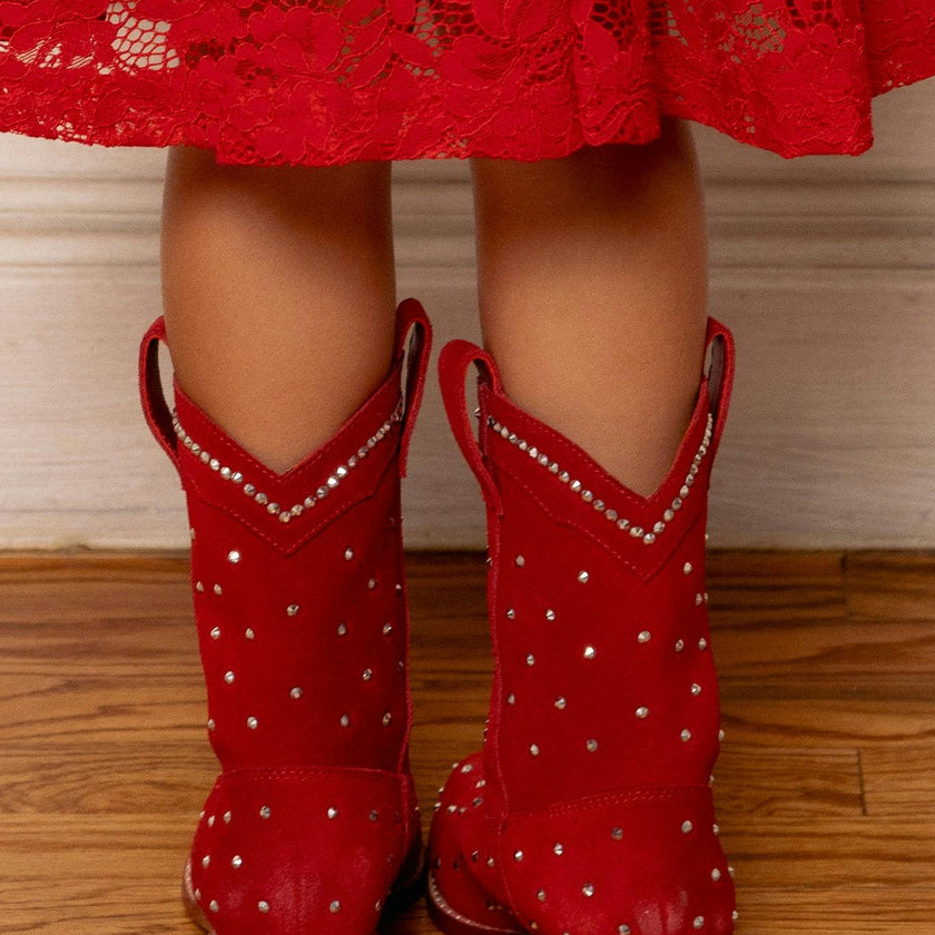 Mini Channing Bootie in Red