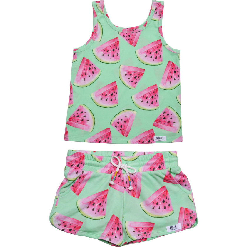 Tank Set in Watermelon
