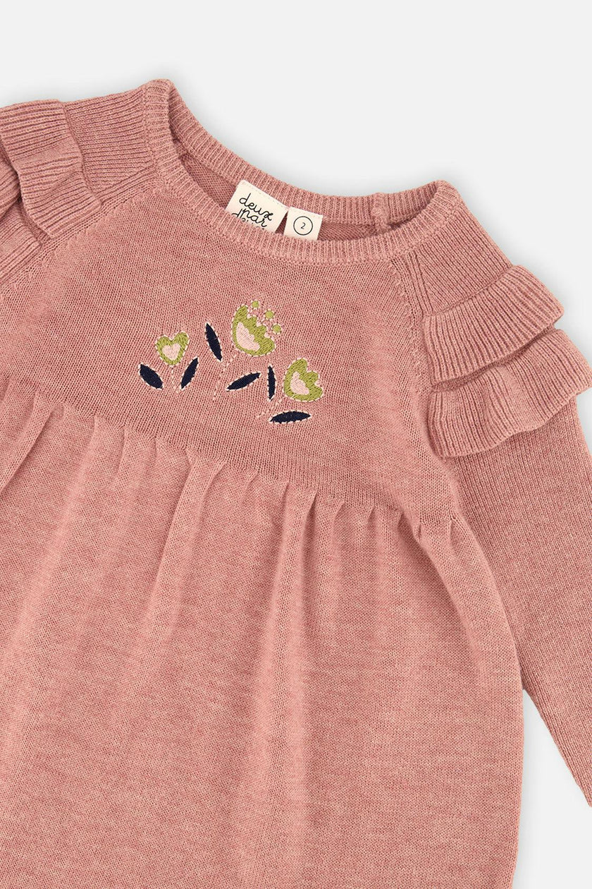 Baby Knitted Dress Pink