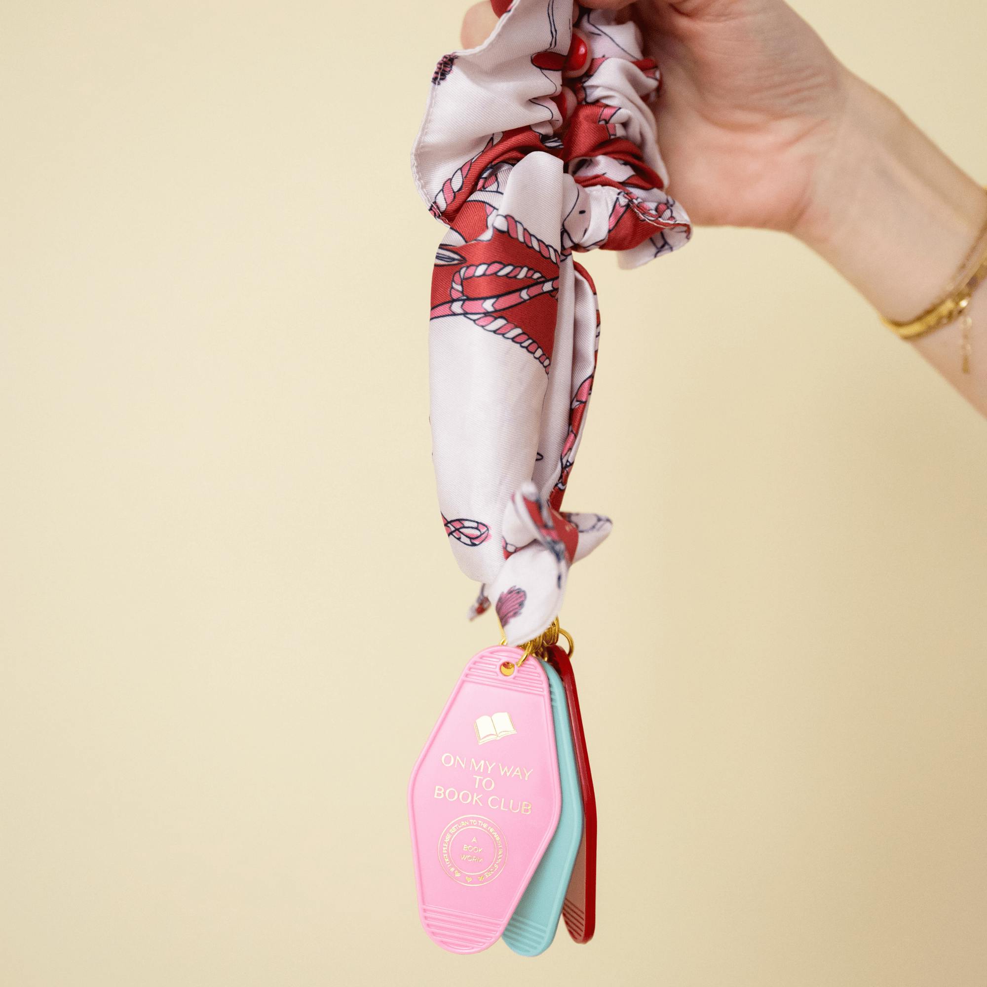On My Way To Book Club Keychain