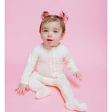 Zipped Long Sleeve Footed Onesie