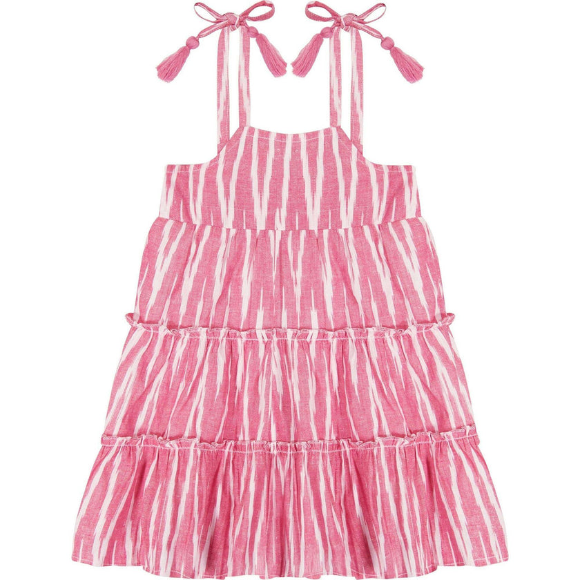 Bella Ikat Shoulder Tie Sundress