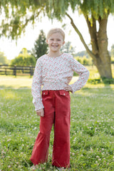 Velvet Wide Leg Pants
