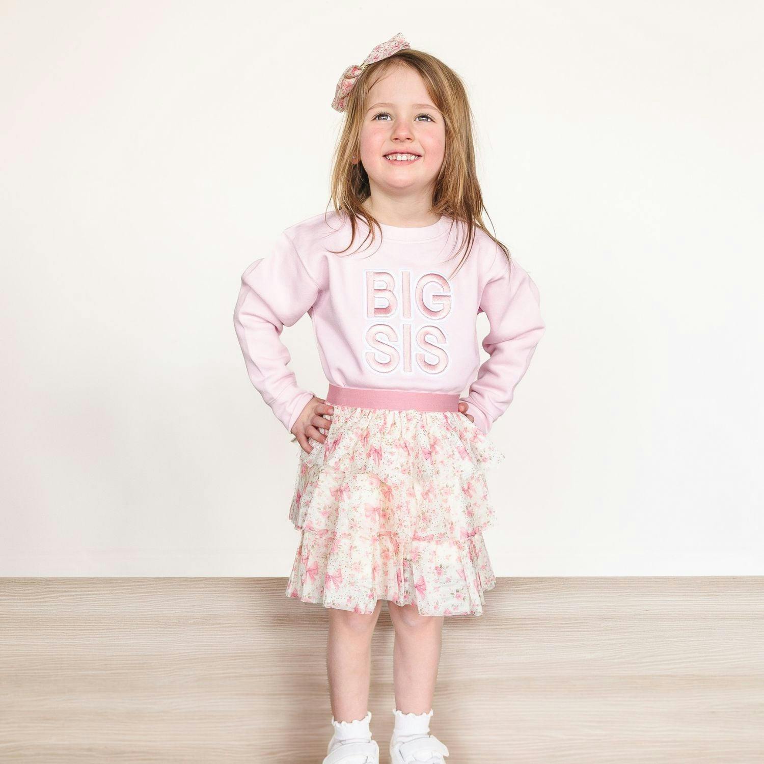 Big Sis Embroidered Patch Sweatshirt