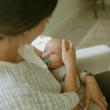 Cotton Muslin Burp Cloth - Grey Stripe