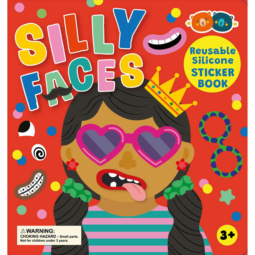Silicone Sticker Book: Silly Faces