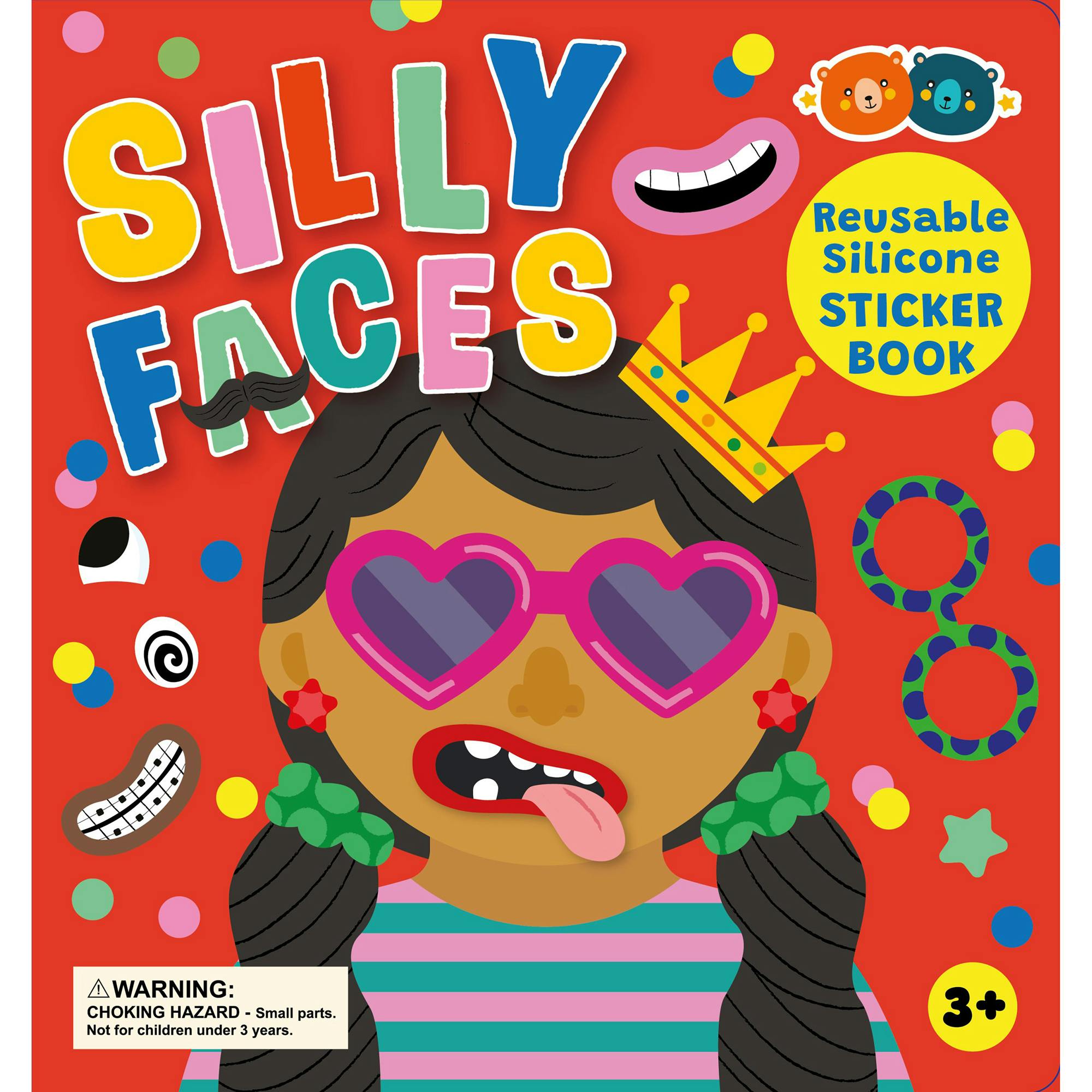 Silicone Sticker Book: Silly Faces