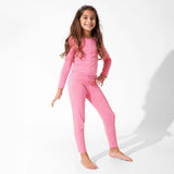 Bubblegum Pink Bamboo Kids Pajamas