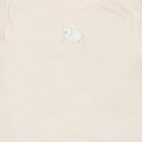 Pima Embroidered Pajama Set in Blue Lamb