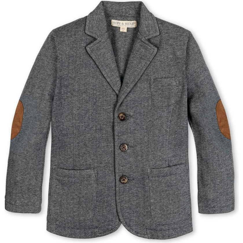 Fleece Suit Blazer Made with Organic Cotton, Grey