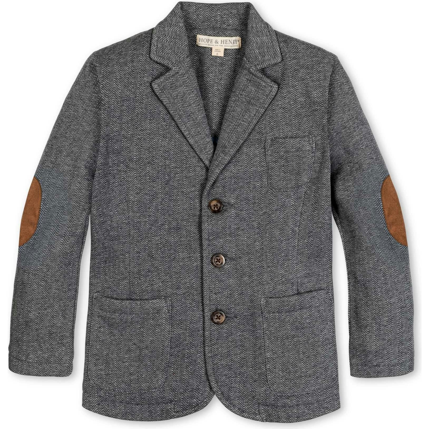 Fleece Suit Blazer Made with Organic Cotton, Grey