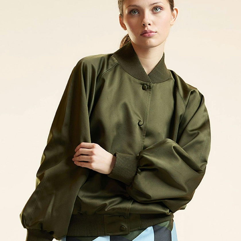 Satin Bomber Jacket