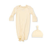 Solid Italian Straw - Knotted Gown  and Hat