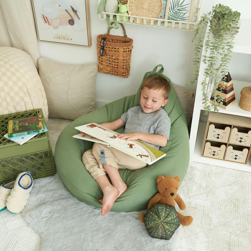 ZICOTO Comfy Bean Bag Chair for Kids - Cozy & Stylish Bean Bag Cover for a Soft Lounger - Durable & Lightweight Bean Bag Chair for Toddlers, Boys & Girls