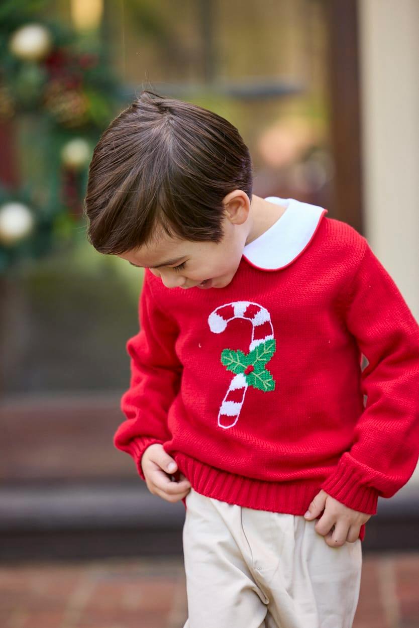 Intarsia Sweater - Candy Cane