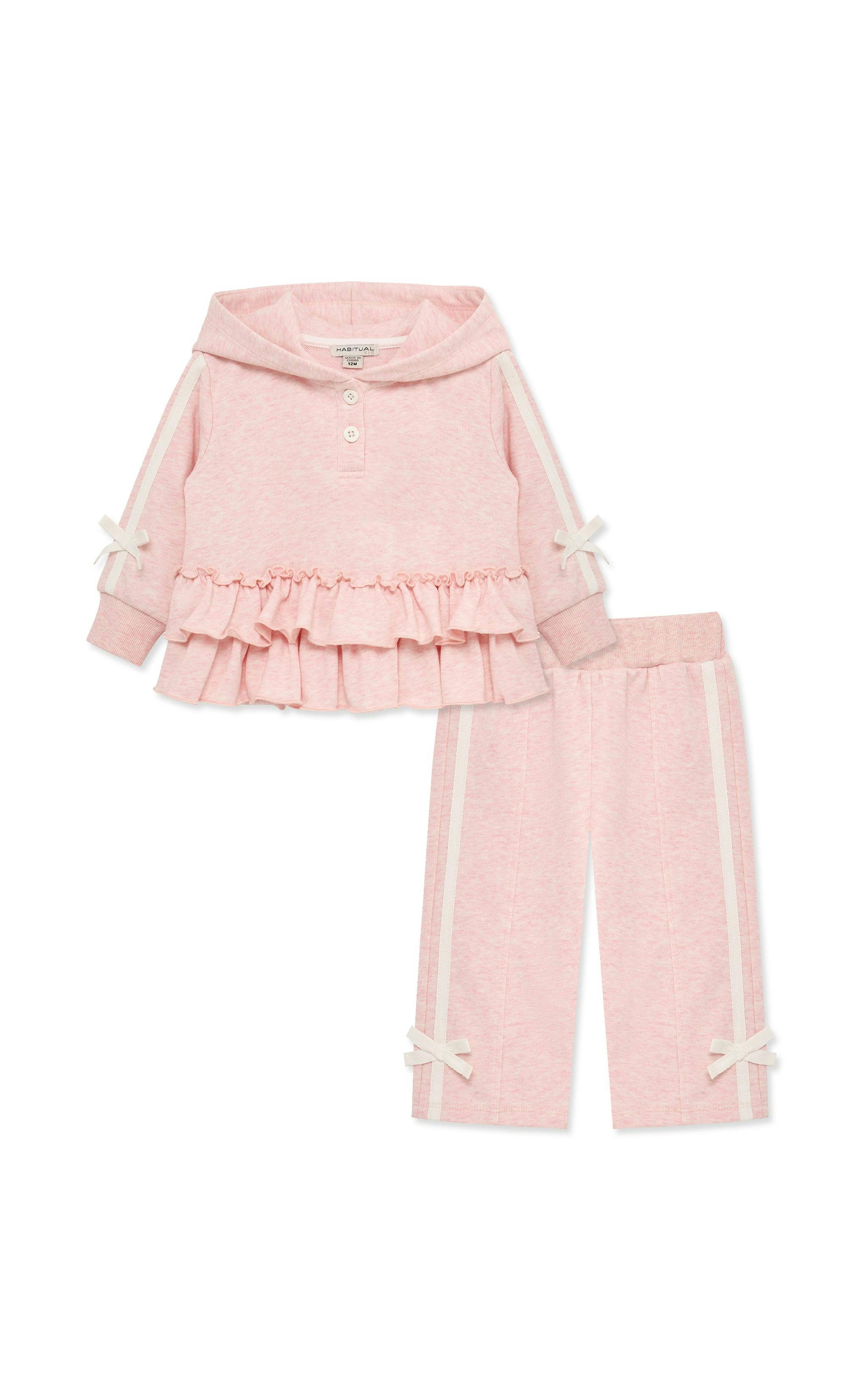 Ruffle Peplum Hoodie Pant Set (12-24M)