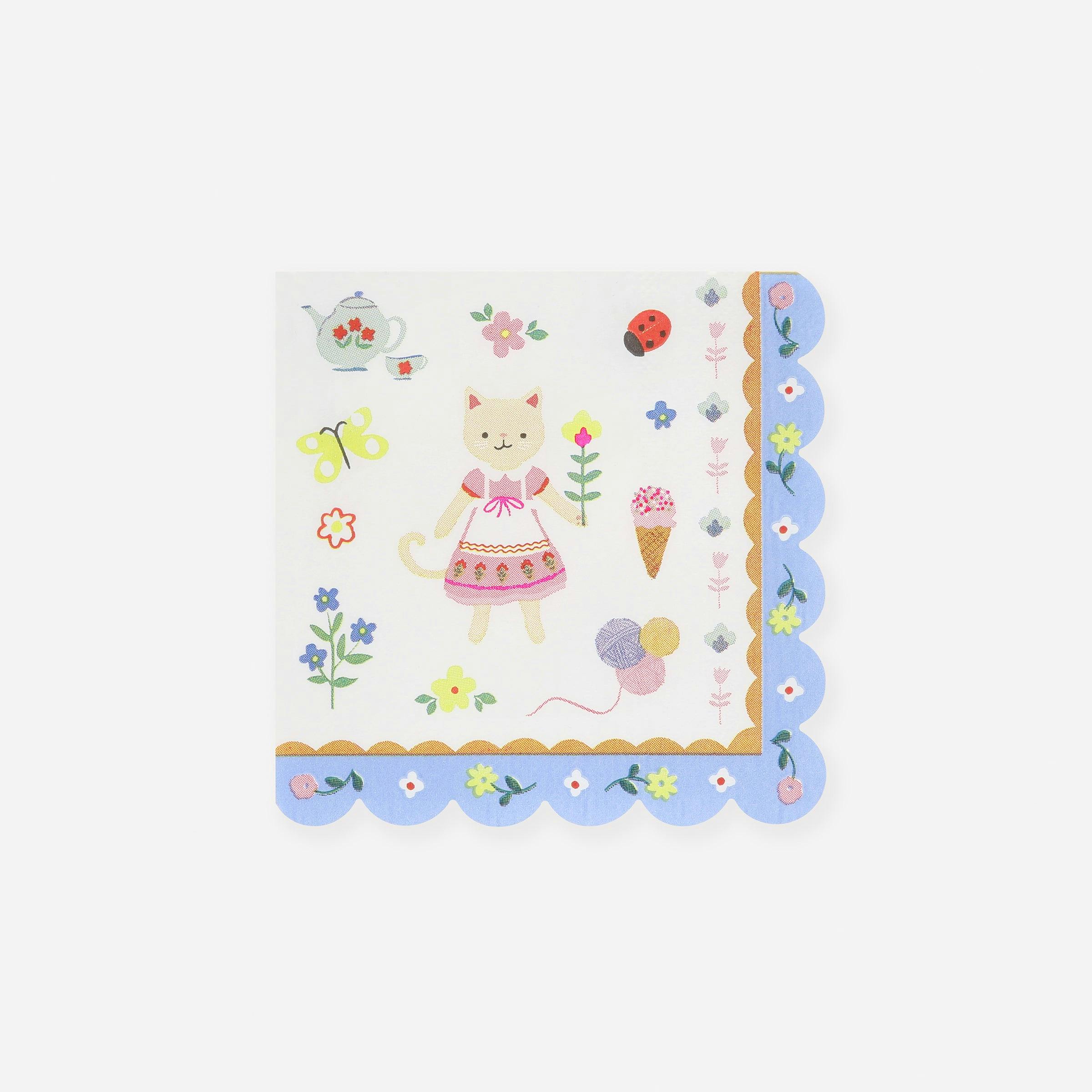 Kitten Club Small Napkins